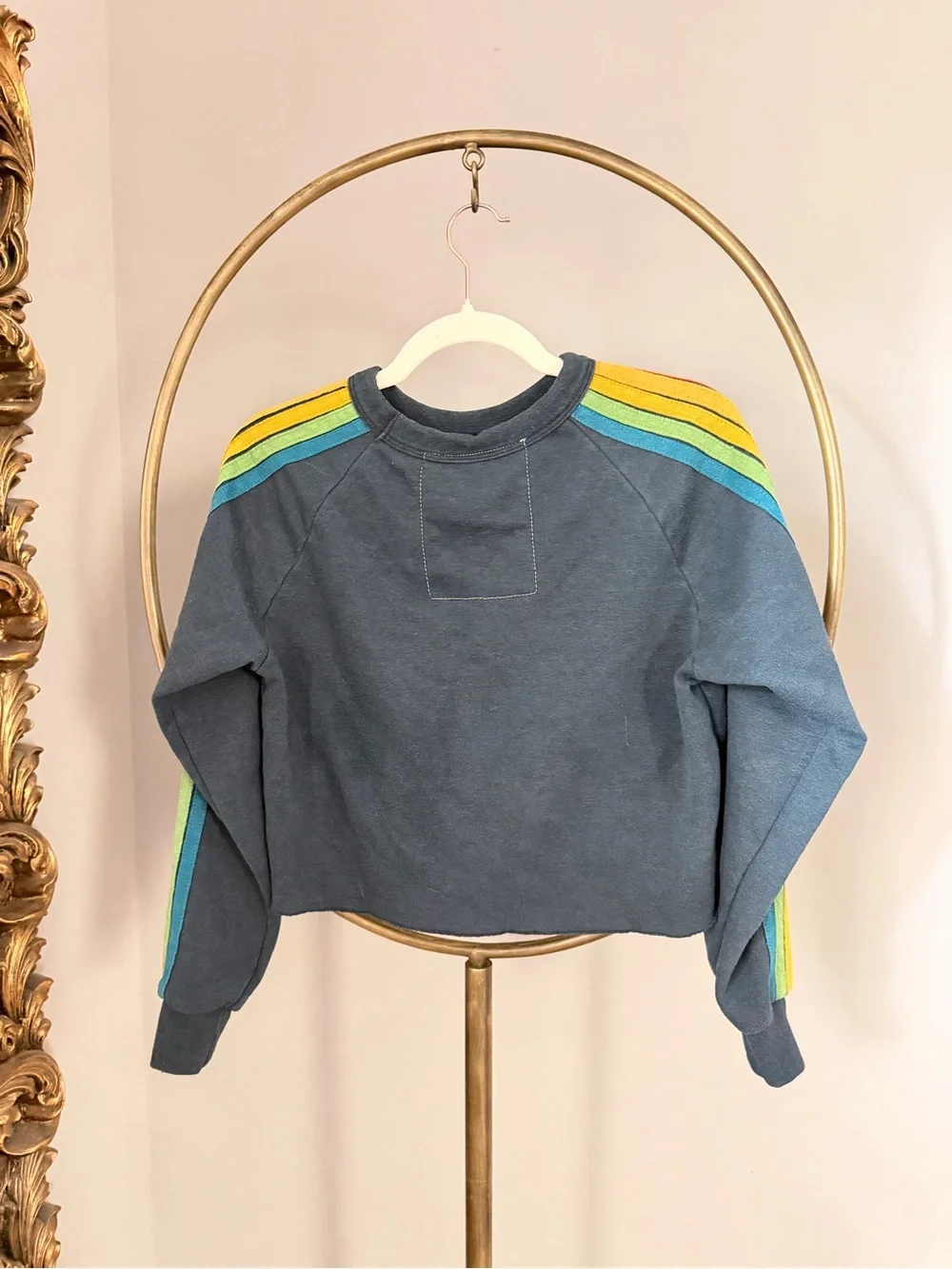 Aviator Nation Set- XS Dark Blue with Rainbow Stripe Details - Picture 4 of 5